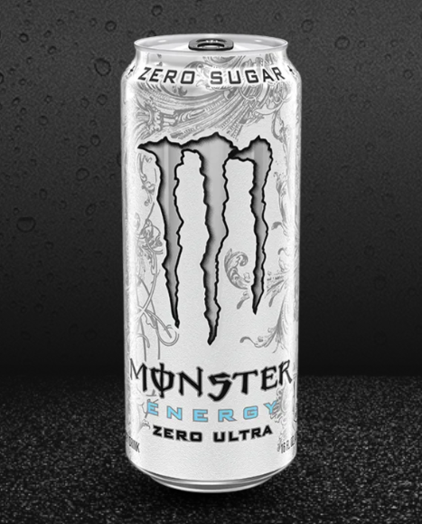 Monster Energy Zero Ultra, Sugar Free Energy Drink, 16 Ounce | Pack of 15